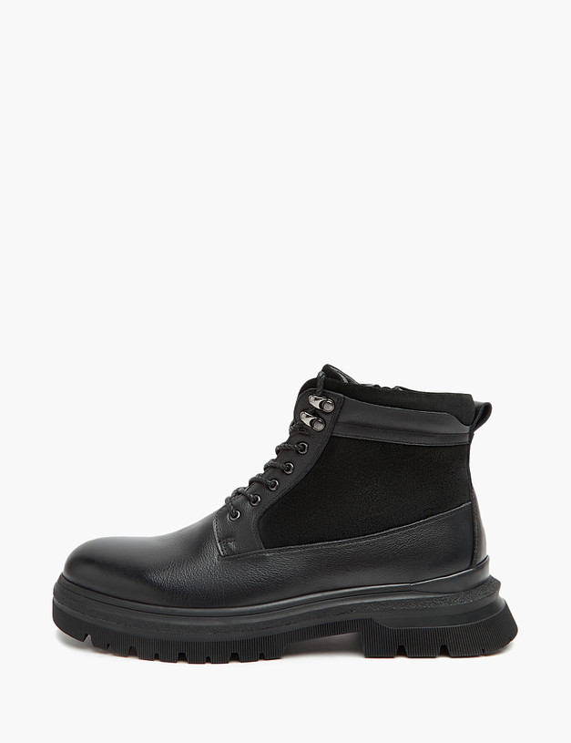 Черные зимние мужские ботинки MASCOTTE 58-322831-0102 | ракурс 1