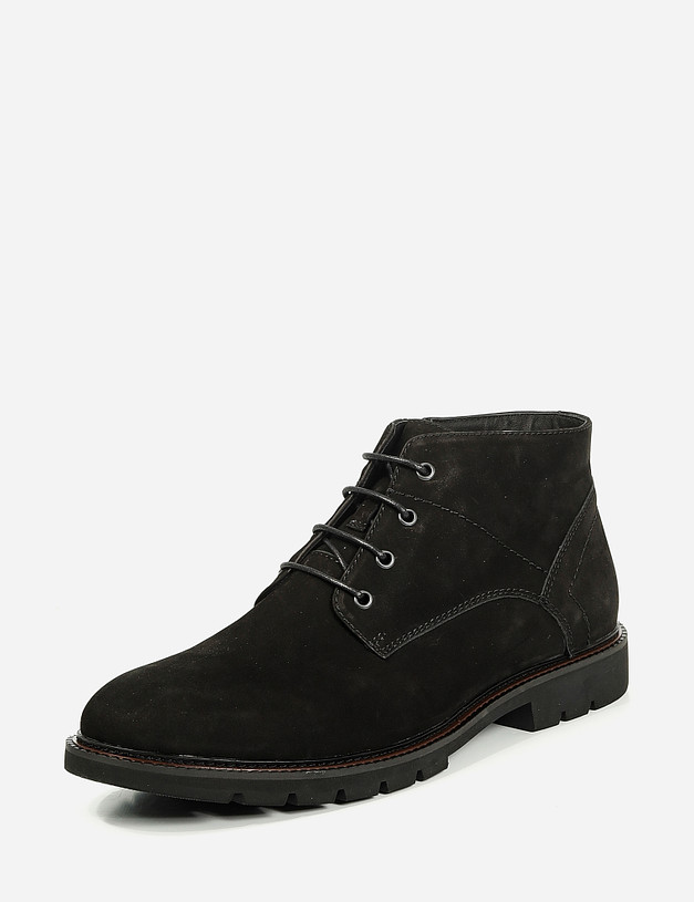 Черные мужские ботинки из нубука MASCOTTE 22-1212727-3301M | ракурс 3
