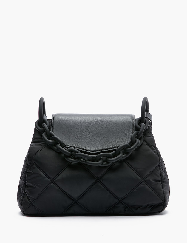 Черная женская сумка с цепью MASCOTTE 660-2242-202 | ракурс 2