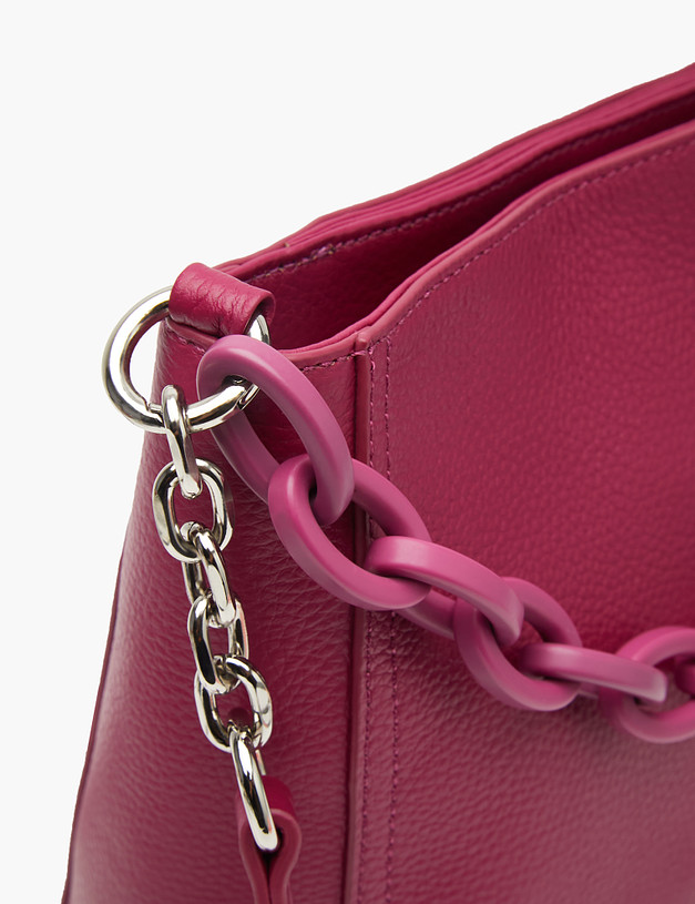 Женская сумка цвета фуксии с цепочкой MASCOTTE 660-3101-105 | ракурс 5