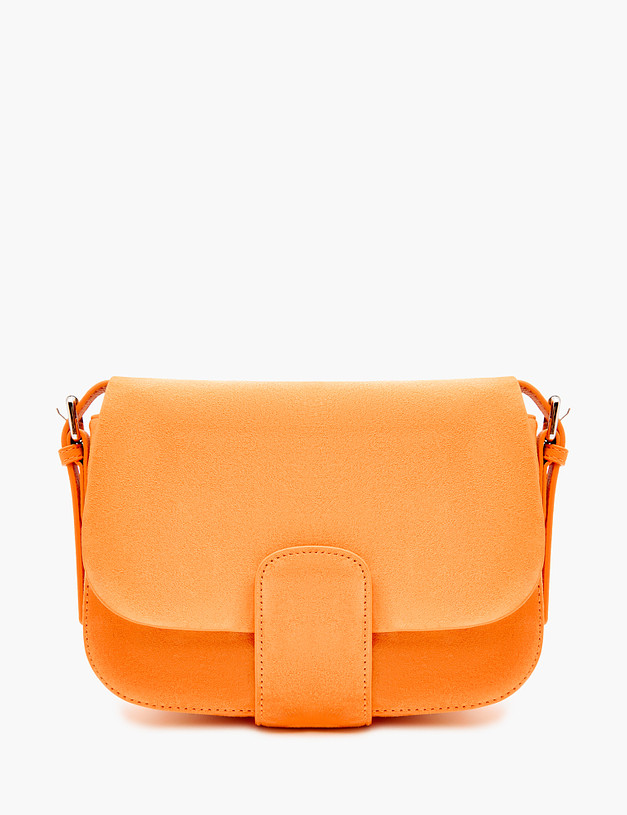 Оранжевая женская сумка из велюра MASCOTTE 660-3107-613 | ракурс 2