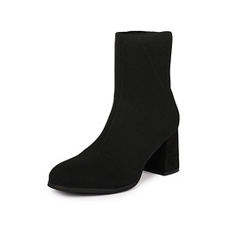 199-52WB-038TR Ботинки женские текстиль/ворс.ткань черн, INSTREET