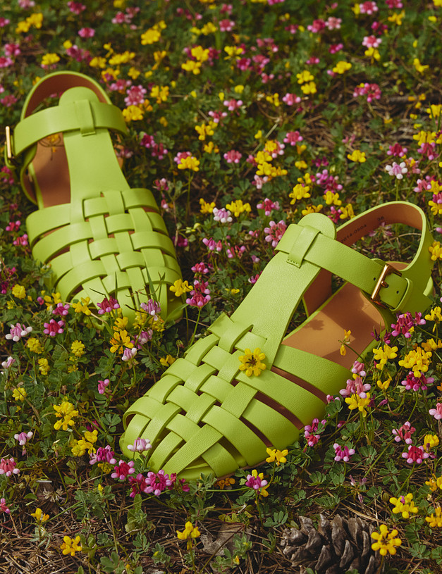 Зеленые женские сандалии MASCOTTE 172-4122014-0504 | ракурс 1