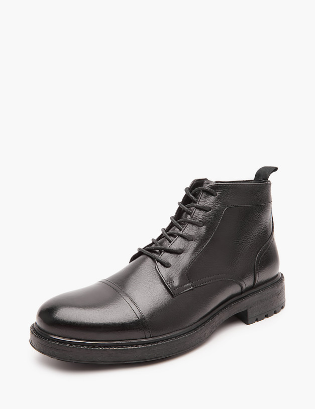 Черные зимние мужские ботинки MASCOTTE 58-322531-0102 | ракурс 2