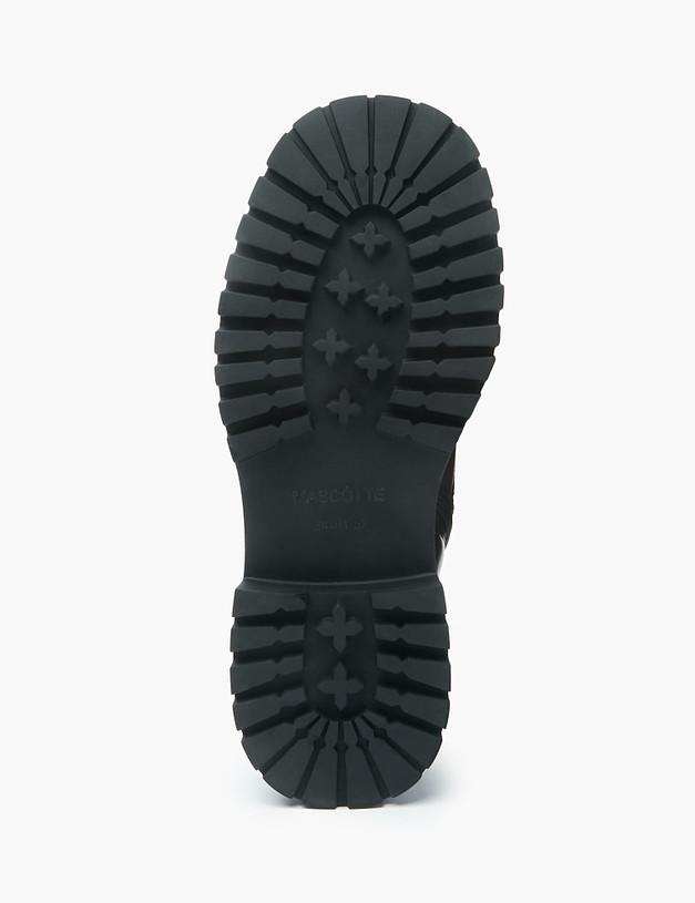 Черные женские ботинки из кожи MASCOTTE 58-226532-0102 | ракурс 5