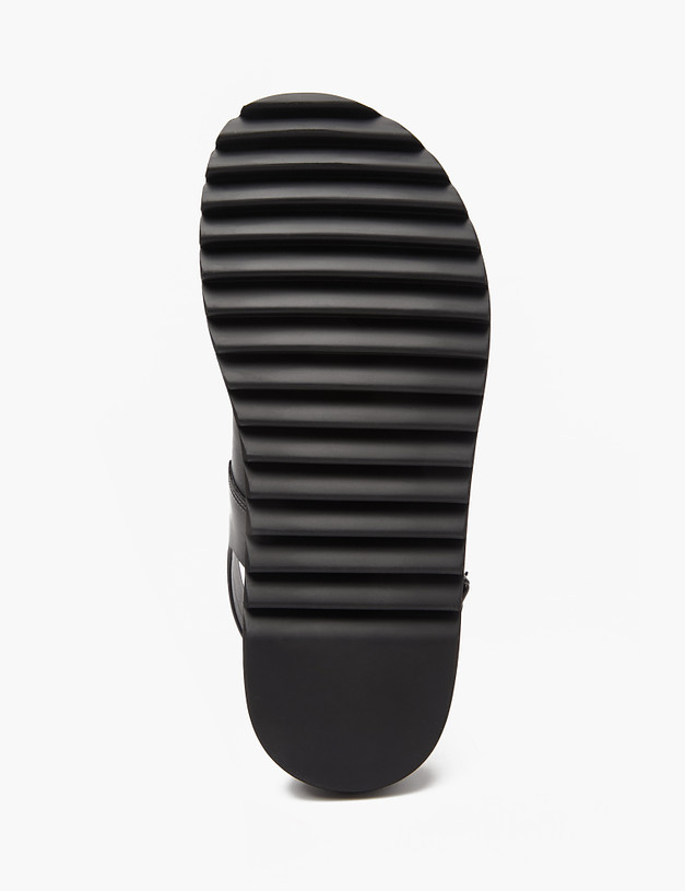 Черные кожаные мужские сандалии MASCOTTE 128-413061-0102 | ракурс 6