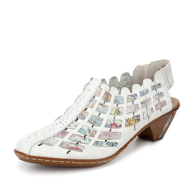 Туфли открытые женские Rieker 46778-80, цвет белый, размер 37 - фото 1