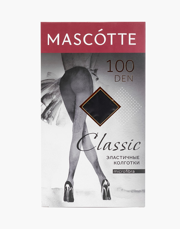 100 D Microfiber tights -Nero p.XL Колготки женские  100 ден черн, Mascotte