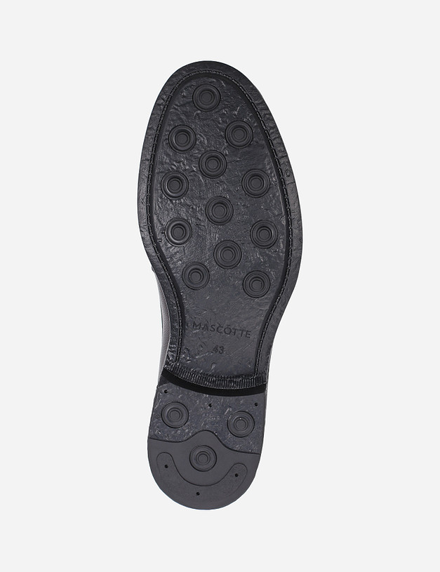 Черные мужские туфли MASCOTTE 128-124711-0102 | ракурс 6