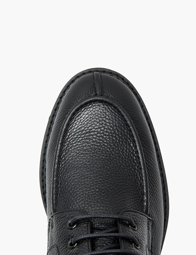 Черные кожаные мужские ботинки MASCOTTE 128-3221526-0102 | ракурс 4