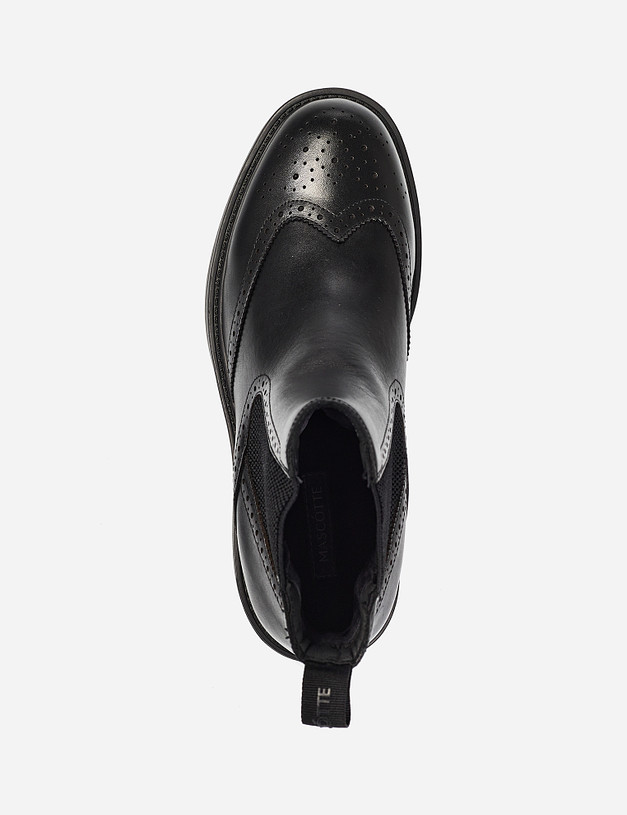 Черные мужские ботинки челси MASCOTTE 58-1211321-3128M | ракурс 6
