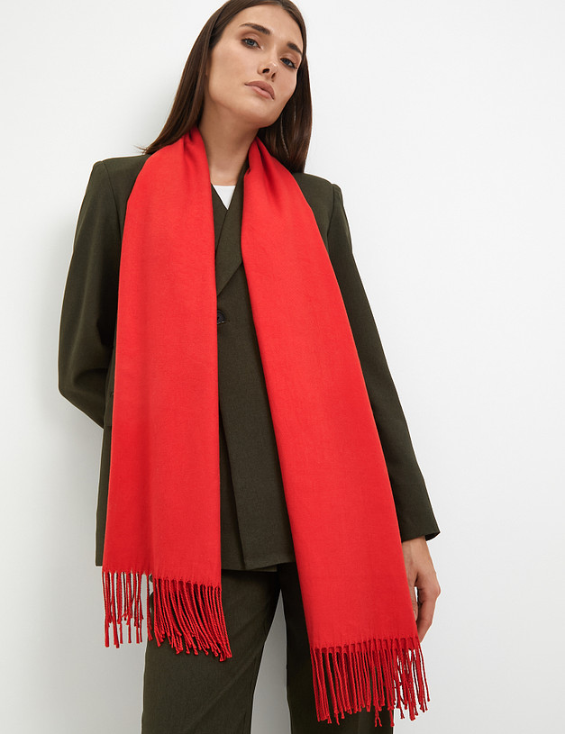 Красный женский шарф MASCOTTE 766-3228-2405 | ракурс 1