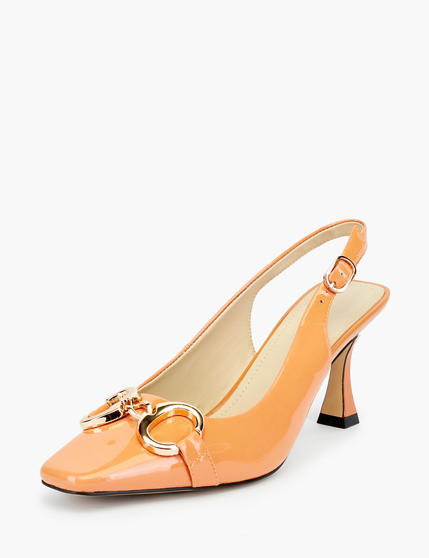 Оранжевые летние женские туфли MASCOTTE 233-210612-0713 | ракурс 3
