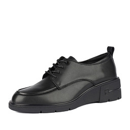 201-42WA-105VT Полуботинки женские кож.спилок/текстиль черн, Zenden