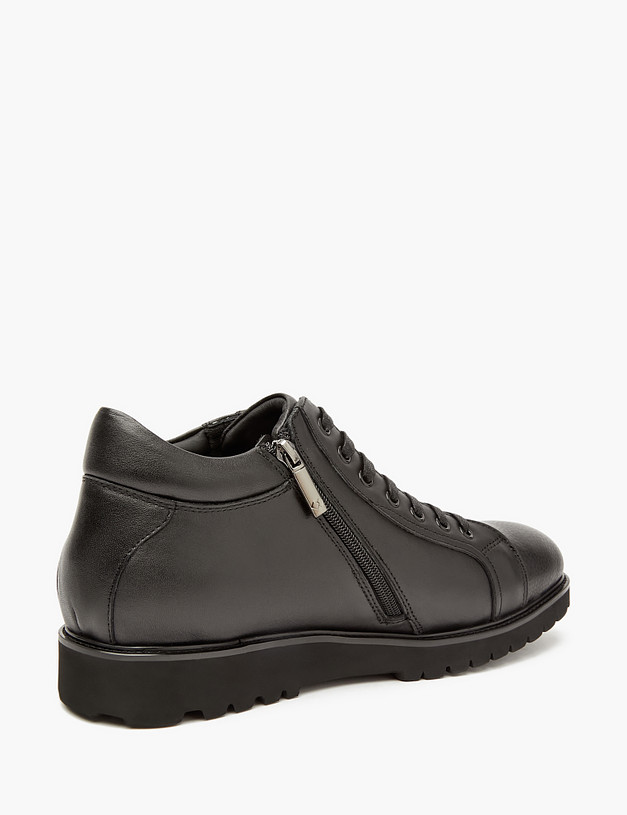 Черные мужские ботинки с меховой подкладкой MASCOTTE 128-220432-0102 | ракурс 4