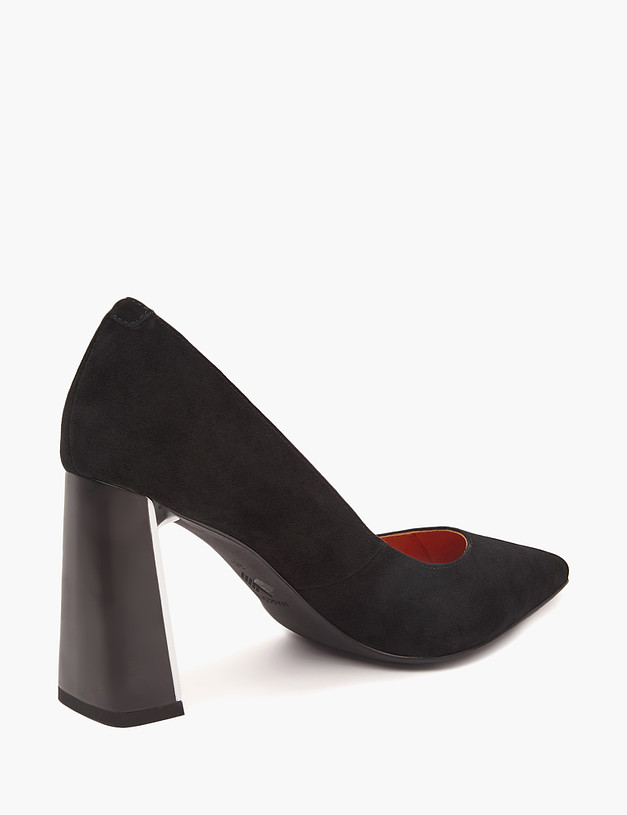Черные велюровые женские туфли MASCOTTE 100-310711-0602 | ракурс 3