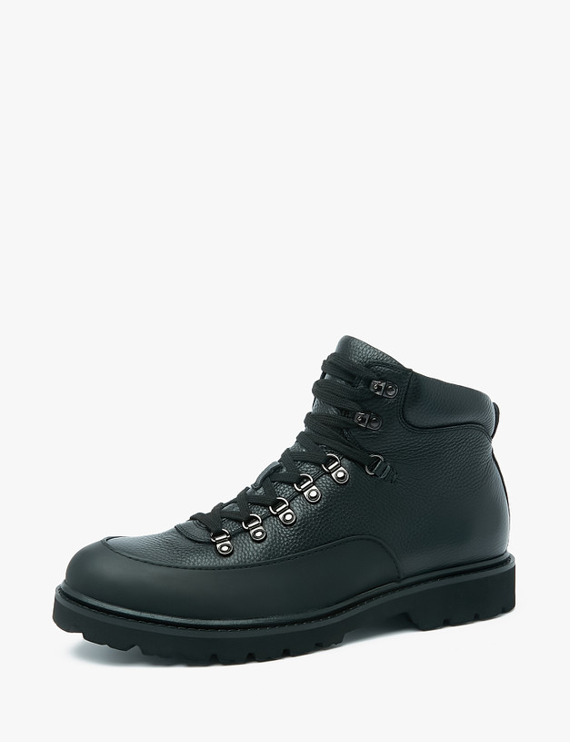 Черные мужские ботинки хайкеры MASCOTTE 175-220924-0102 | ракурс 3