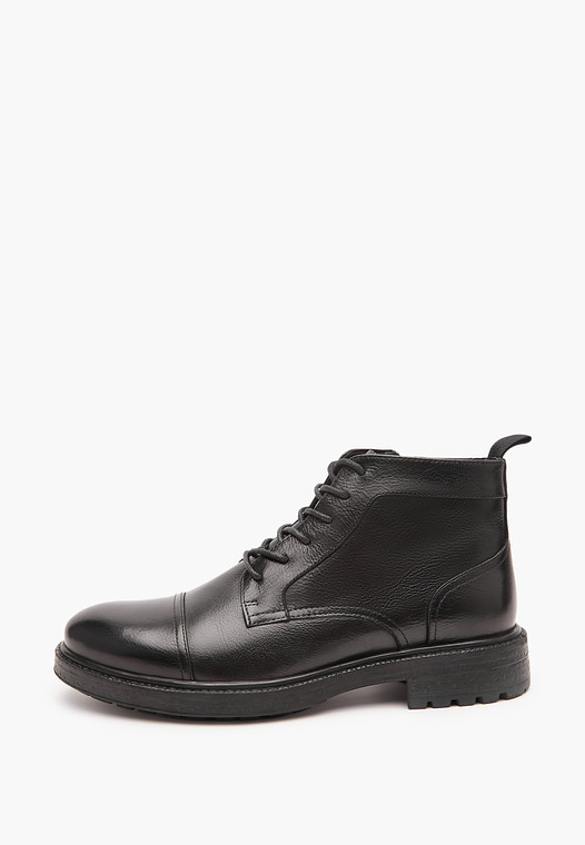 Черные зимние мужские ботинки
