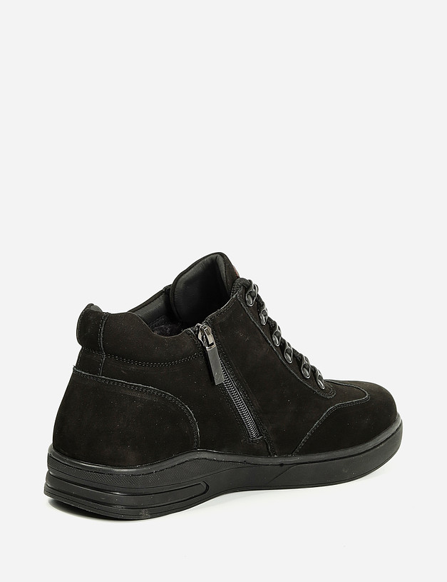 Черные мужские ботинки на меху MASCOTTE 58-120234-3301M | ракурс 4