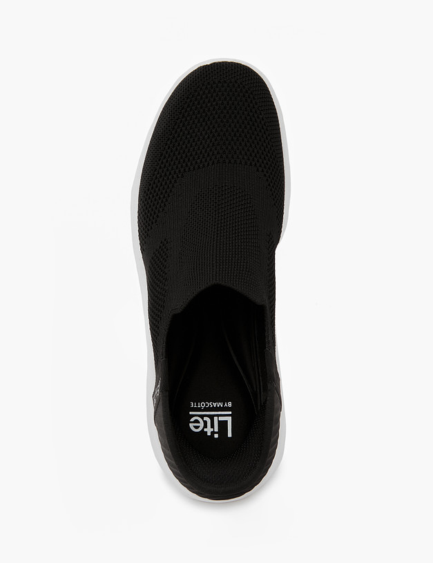 Черные текстильные женские кроссовки MASCOTTE 181-411221-0202 | ракурс 4