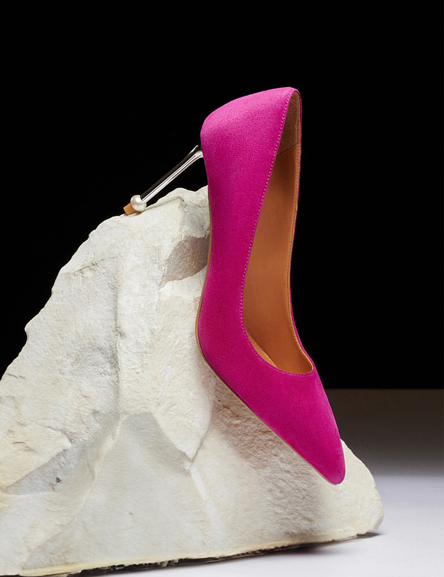 Женские туфли на шпильке цвета фуксии MASCOTTE 172-210211-0607 | ракурс 1