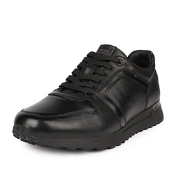 73-42MV-095KN Полуботинки для активного отдыха мужские нат.кожа/шерсть-и.мех черн, Quattrocomforto