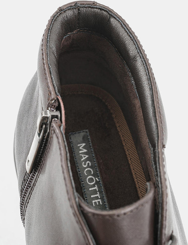 Коричневые кожаные мужские ботинки MASCOTTE 128-0273322-0109 | ракурс 5