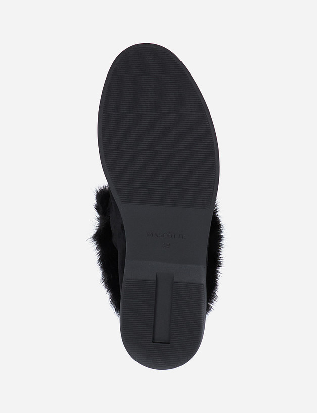 Черные женские ботинки с мехом MASCOTTE 99-0288235-3605M | ракурс 5