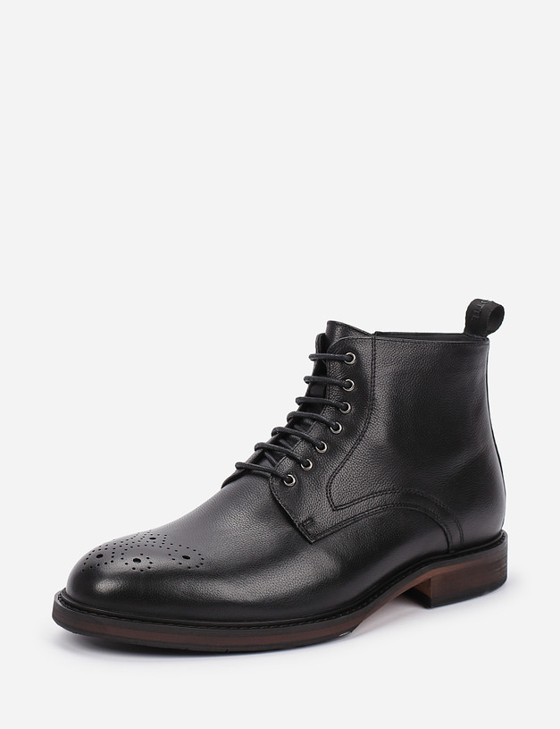 Черные мужские ботинки MASCOTTE 128-1273324-0102 | ракурс 2