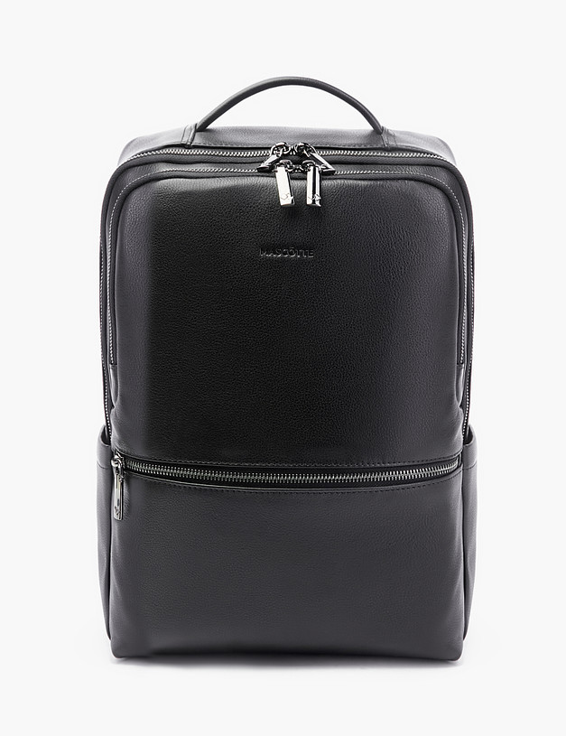 Черный прямоугольный мужской рюкзак MASCOTTE 602-2220-102 | ракурс 3