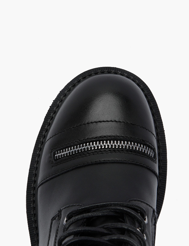 Черные женские ботинки в стиле гранж MASCOTTE 234-222331-0102 | ракурс 7