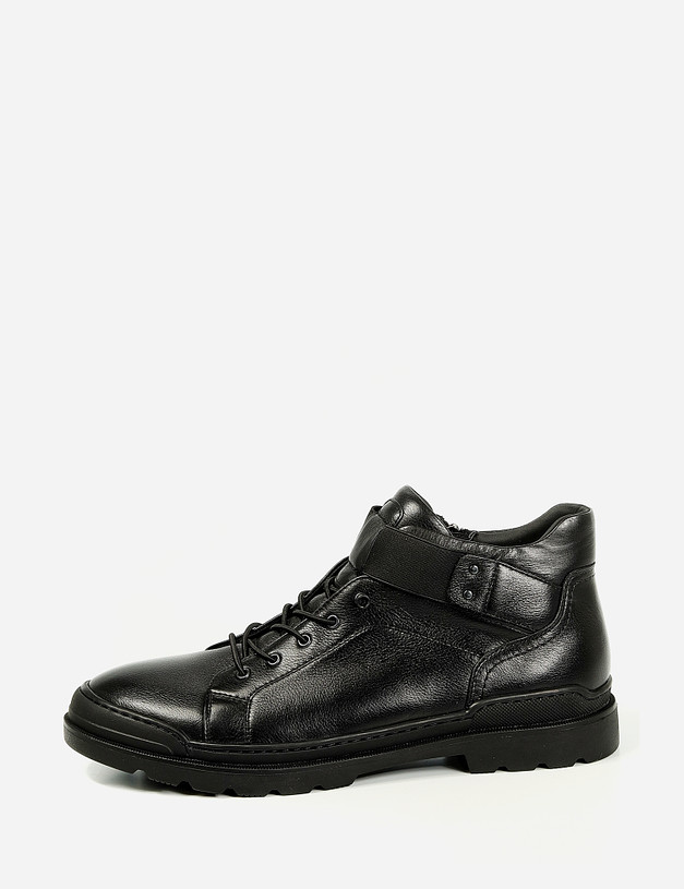 Черные мужские ботинки на резинке MASCOTTE 58-124223-0102 | ракурс 3