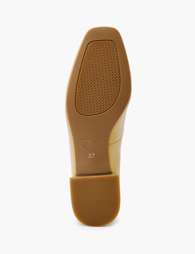 Желтые кожаные женские туфли MASCOTTE 126-210511-6534M | ракурс 5