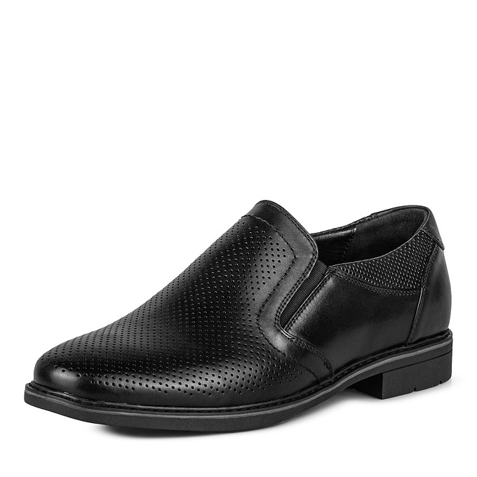 Черные мужские кожаные туфли "Саламандер"