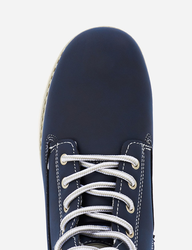 Темно-синие женские ботинки с контрастными вставками MASCOTTE 18-920121-0603 | ракурс 6