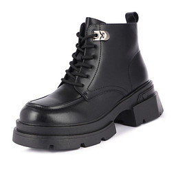 58-42WA-A072VR Ботинки женские кож.спилок/ворс.ткань черн, Zenden