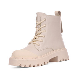120-42GO-136SR Ботинки девичьи и.кожа/ворс.ткань беж, ZENDEN first