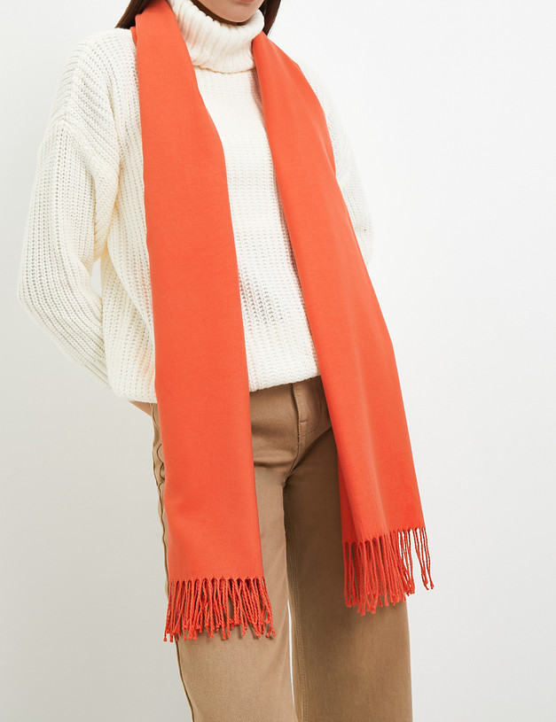 Оранжевый женский шарф MASCOTTE 766-3228-2413 | ракурс 1