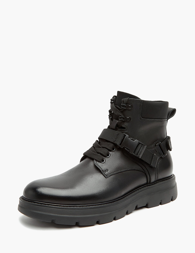 Черные мужские ботинки MASCOTTE 22-3210529-0102 | ракурс 4
