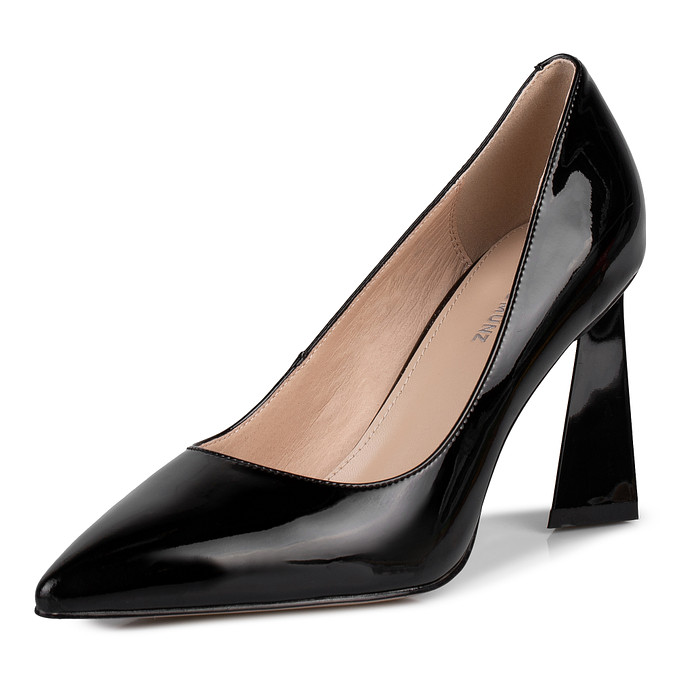 Черные кожаные туфли женские «Томас Мюнц»