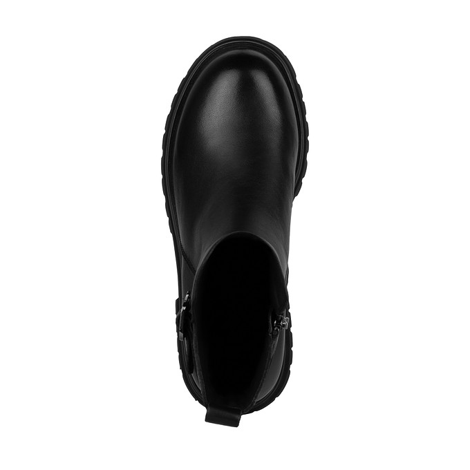 Черные кожаные женские ботинки Thomas Munz