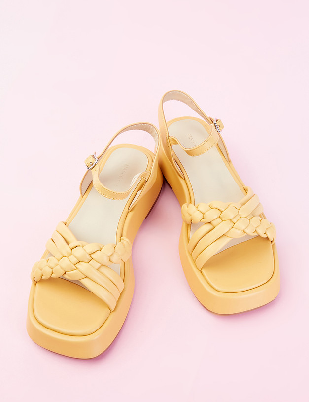 Желтые женские сандалии MASCOTTE 99-2141014-0518 | ракурс 6