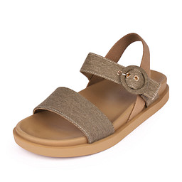 145-51WK-216TS Туфли летние женские текстиль/и.кожа хаки, INSTREET