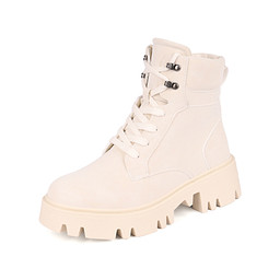 201-42WA-203SW Ботинки женские и.кожа/и.мех беж, INSTREET