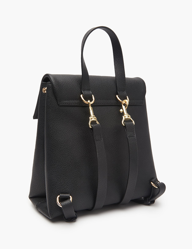 Черный женский рюкзак из кожи MASCOTTE 604-3205-602 | ракурс 3