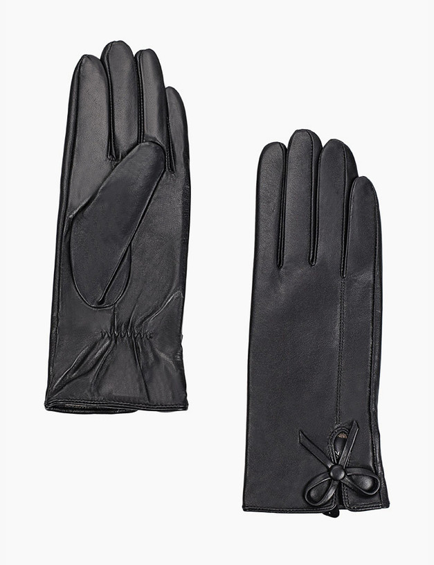 Черные женские перчатки MASCOTTE 709-1221-102 | ракурс 2