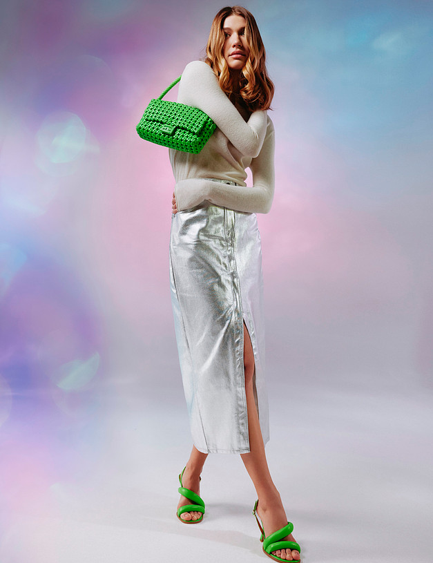 Зеленая женская плетеная сумка MASCOTTE 647-4109-604 | ракурс 2