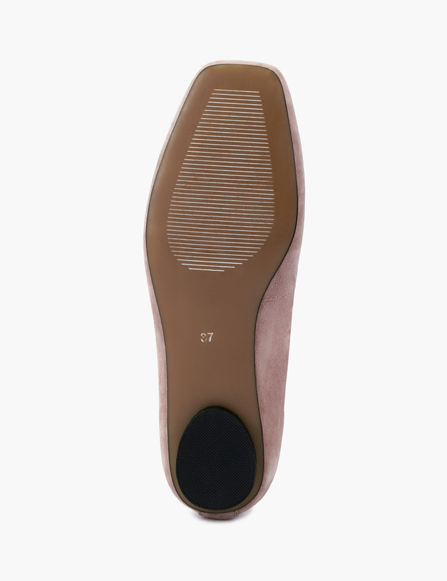 Бежевые велюровые женские туфли MASCOTTE 99-218111-3602M | ракурс 6