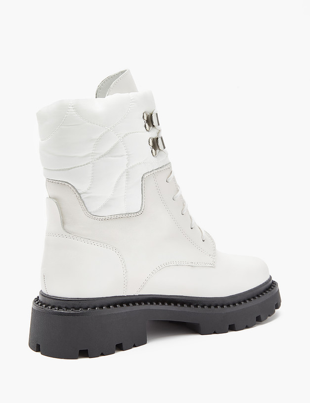 Белые женские зимние ботинки MASCOTTE 233-3201734-3192M | ракурс 3