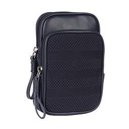 RM-42BWC-026 Сумка женская и.кожа-текстиль/текстиль синий, S, INSTREET